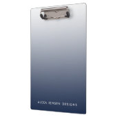 Navy Gradient Ombre gepersonaliseerd Klembord (Links)