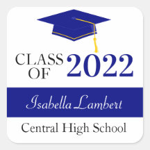 Navy Graduation Party Favor Dank u Labels