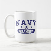 Navy Grandpa Koffiemok (Links)
