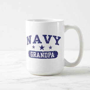 Navy Grandpa Koffiemok