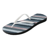 Navy Gray Pink Striped   Teenslippers (Schuin)