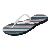 Navy Gray Pink Striped Teenslippers (Schuin)