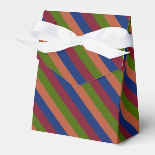 Navy Green Favor Box Bedankdoosjes (Voorkant Zijde)