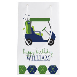 Navy & Green Golf Cart persoonlijke cadeautas