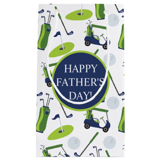 Navy & Green Golf gepersonaliseerd Klein Cadeauzakje (Voorkant)