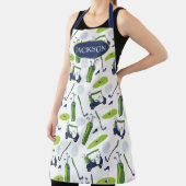 Navy & Green Golf gepersonaliseerd Schort (Insitu)