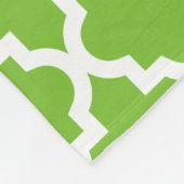 Navy & Green Monogram | Fleece Blanket Deken (Hoek)