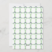 Navy Green Tartan Bow Kerstfoto Vakantie Kaart (Achterkant)