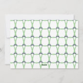 Navy Green Tartan Bow Kerstfoto Vakantie Kaart (Achterkant)