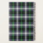 Navy & Green Tartan Patroon Planner (Achterkant)
