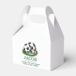 Navy green Voetbal Kinder Waterverf Bedankdoosjes