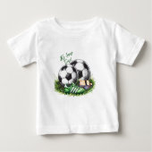 Navy green Voetbal Kinder Waterverf foto (Voorkant)