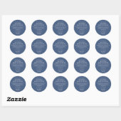 Navy Handmade Lichaamsboter Biologisch Ronde Sticker (Vel)