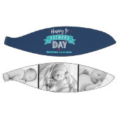 Navy Happy 1e Vaderdag Turquoise Banner Vet Basketbal (Panelen)
