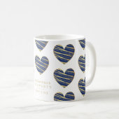 Navy Heart Best Friends All Occasion Koffiemok (Voorkant rechts)