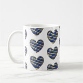 Navy Heart Best Friends All Occasion Koffiemok (Links)
