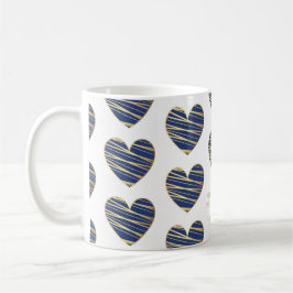 Navy Heart Best Friends All Occasion  Koffiemok