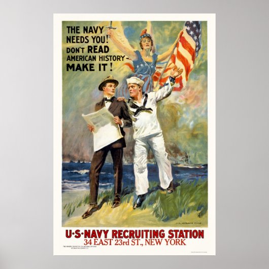Navy heeft je nodig. Lees de geschiedenis niet, ma Poster (Voorkant)