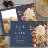 Navy Herfst Foto Save The Date