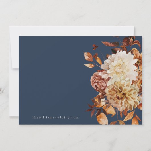 Navy Herfst Save The Date (Achterkant)