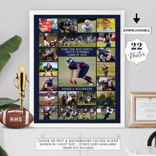 Navy High School Senior Sports 22 foto's Poster
