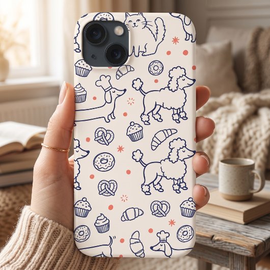 Navy Hondenkattenbakkerij Case-Mate iPhone Case