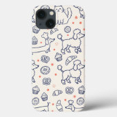 Navy Hondenkattenbakkerij Case-Mate iPhone Case (Achterkant)