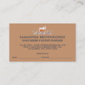 Navy Horse Pony Ride Walk Ras Afspraak Visitekaartje (Achterkant)