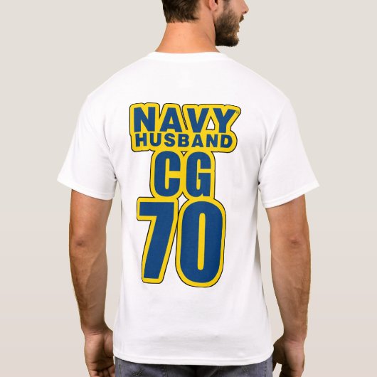 Navy Husband CG 70 Shirt (Achterkant)