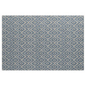 Navy Ikat op natuurlijk linnen Stof (Yard (91,4 cm))