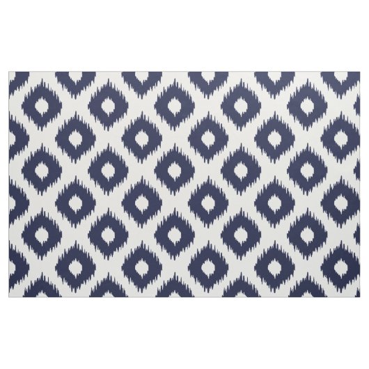Navy Ikat Pattern Stof (Fat Quarter)