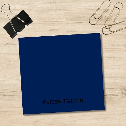 Navy Indigo Professioneel Minimalistisch Zwart Scr Post-it® Notes