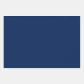 Navy Indigo Solid Color | Klassiek | Elegant Inpakpapier Vel (Voorkant)