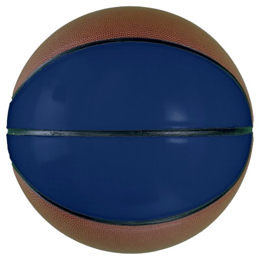 Navy Indigo Solid Color | Klassiek en Elegant Basketbal (Voorkant)