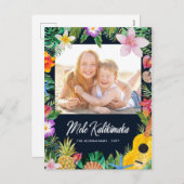 Navy Island Groetjes Foto Feestdagenkaart (Voorkant / Achterkant)