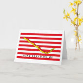 Navy Jack Flag Wenskaart Kaart (Gele Bloem)
