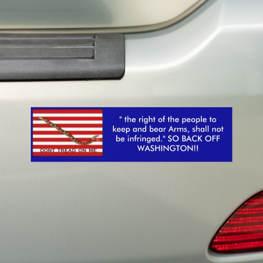 Navy-Jack-med, het recht van de mensen om.. Bumpersticker (Op auto)