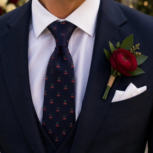 Navy Kers Stropdas