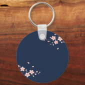 Navy Kersenbloesemtak Sleutelhanger (Voorkant)