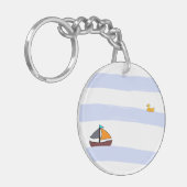 NAVY KEY RING HOLDER / ROND MARITIME ROND-SLEUTEL SLEUTELHANGER (Voorkant Links)