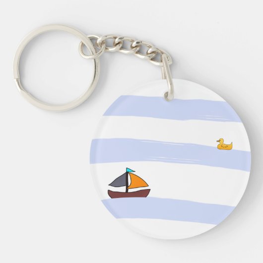 NAVY KEY RING HOLDER / ROND MARITIME ROND-SLEUTEL SLEUTELHANGER (Voorkant)