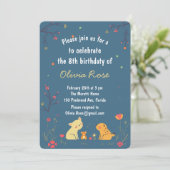 Navy Kids Birthday Card Fun Nautical Party Feestdagenkaart (Staand voorkant)