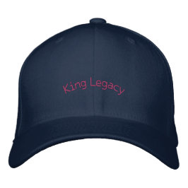 Navy King Legacy Premium Wol-Hat Flexfit Truckerho Geborduurde Pet