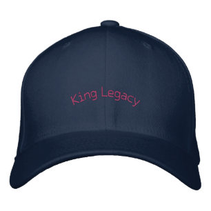 Navy King Legacy Premium Wol-Hat Flexfit Truckerho Geborduurde Pet