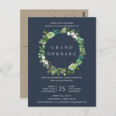 NAVY KRAFT FOLIAGE LIJST GRAND OPENING CEREMONY BRIEFKAART (Voorkant / Achterkant)