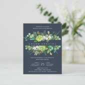 NAVY KRAFT FOLIAGE LIJST GRAND OPENING CEREMONY BRIEFKAART (Staand voorkant)