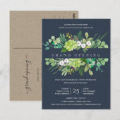 NAVY KRAFT FOLIAGE LIJST GRAND OPENING CEREMONY BRIEFKAART (Voorkant / Achterkant)