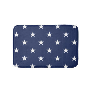 Navy Large Stars Bath Mat