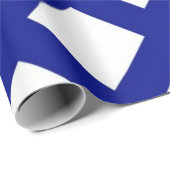 Navy Lattice met Witte Diamanten geschenkverpakkin Cadeaupapier (Rol Hoek)