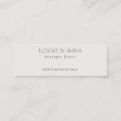 Navy Leafy Tropical Foliage Hartelijk dank voor uw Mini Visitekaartje (Achterkant)